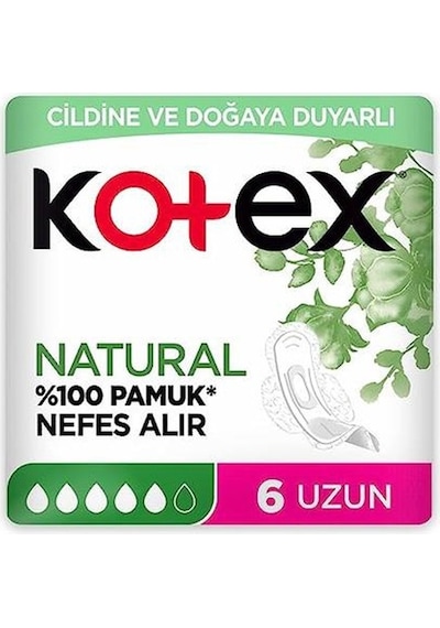 Kotex Natural Hijyenik Ped 6'lı