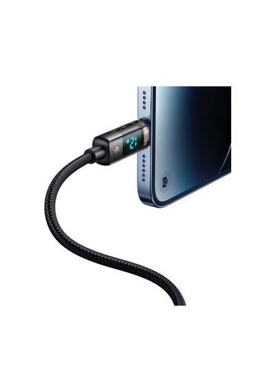 Mcdodo Ca-3620 Dijital Ekranlı Apple iPhone Uyumlu İçin Şarj & Data Kablosu 1.2m - Siyah