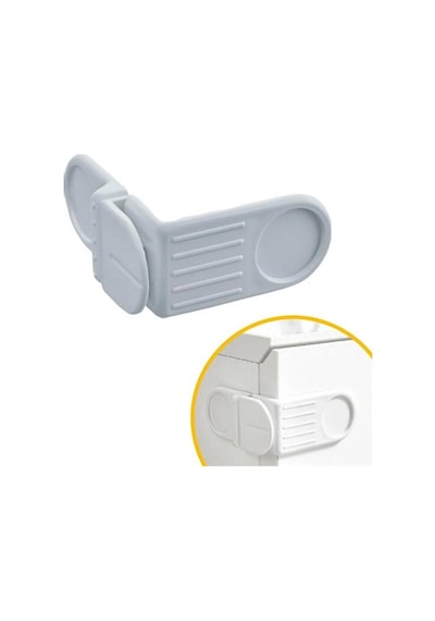 Çocuk Bebek Dolap Kapak Kapı Köşe Koruma Kilidi Vidasız Koruyucu 8 x 7.5 CM Çok Renkli