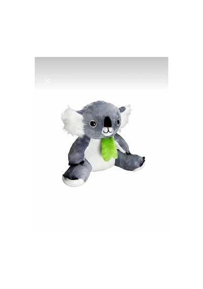 Koala Peluş 35 Cm Sevimli Ve Konforlu Uyku Yastığı Ve Sarılma Arkadaşı Dekoratif Oyuncak Gri