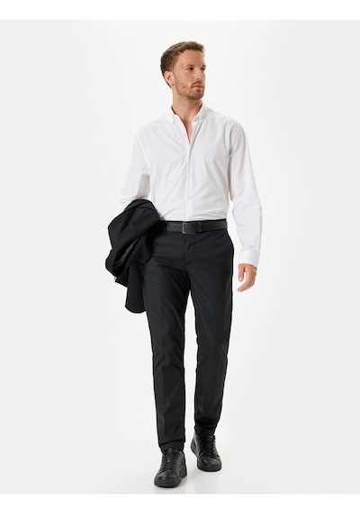 Koton Slim Fit Gömlek Uzun Kollu Pamuklu Beyaz 5wam60063hw Beyaz Koton Slim Fit Gömlek Uzun Kollu Pamuklu Beyaz 5wam60063hw Beyaz