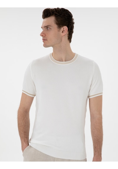 Pierre Cardin Erkek Ekru Kazak /triko 50306045-vr019 Ekru
