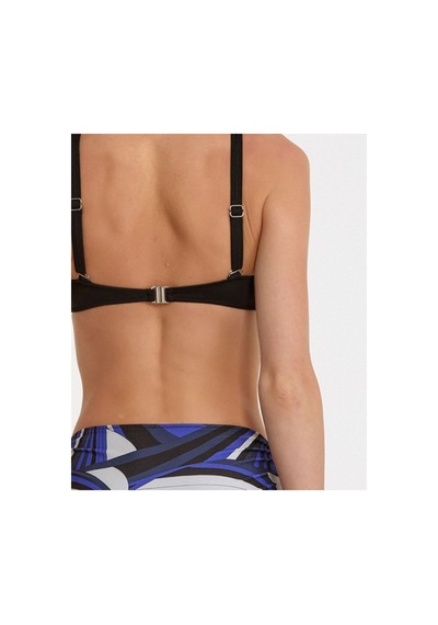 Argento Kadın Siyah Desenli Sabit Kaplı Ayarlanabilir Askılı Yüksek Bel Yanı Ayarlanabilir Bikini Takımı Siyah Desenli Argento Kadın Siyah Desenli Sabit Kaplı Ayarlanabilir Askılı Yüksek Bel Yanı Ayarlanabilir Bikini Takımı Siyah Desenli