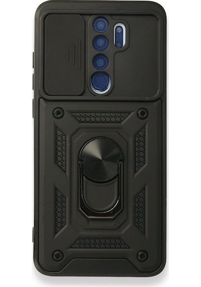 Nihcase Xiaomi Redmi Note 8 Pro Kılıf Magnetik Standlı Kamera Korumalı Slide Sürgülü Cover Kapak