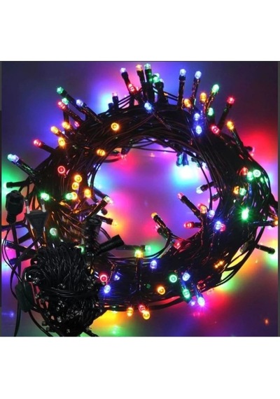 Tedar 10m 100 Led Boncuk Lamba Rgb Işık Siyah Kablo Mz-18-10 Najmaddin Standart