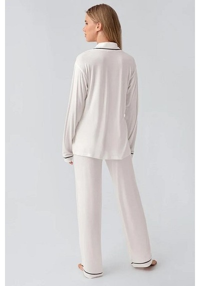 Artış Collection Artış 18207 Bayan Pijama Takımı Ekru