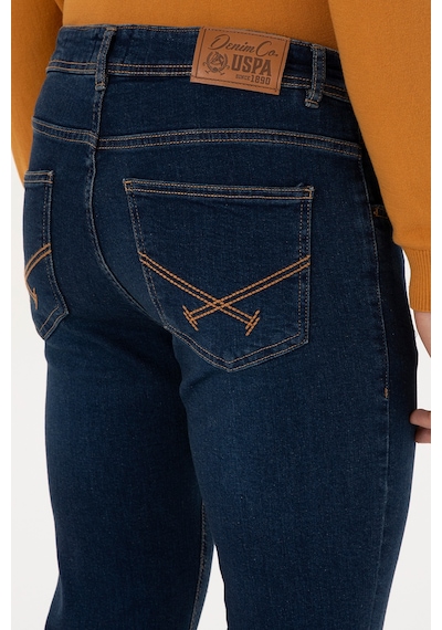 U.S. Polo Assn. Erkek Koyu Mavi Slim Fit Jean Pantolon 50316544-DN0030 U.S. Polo Assn. Erkek Koyu Mavi Slim Fit Jean Pantolon 50316544-DN0030