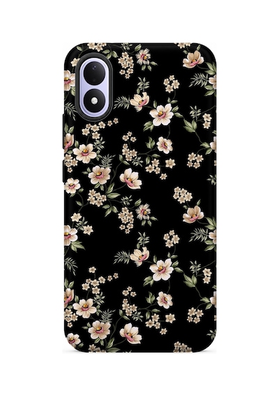 Kılıfland Xiaomi Redmi Note 17 5g Uyumlu Kılıf Boutique Baskılı Resimli Siyah Fon Çiçek Pcode -045 Çok Renkli