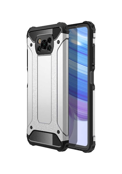 Noktaks - Xiaomi Uyumlu Xiaomi Poco X3 / Poco X3 Nfc / Poco X3 Pro - Kılıf Çift Katman Zırh Tank Crash Military Kapak - Gold