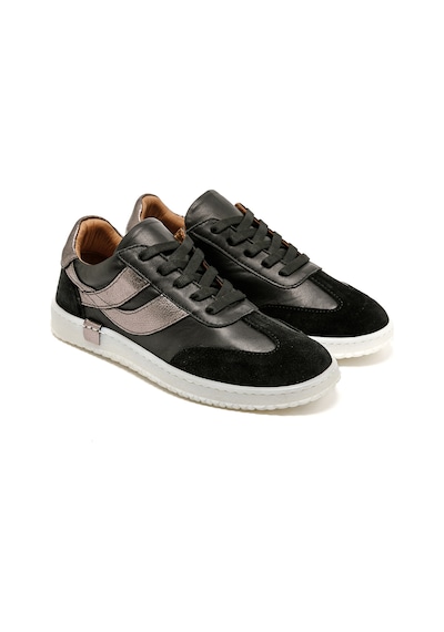 Sneaker Günlük Kadın Rc-25y-055-m2004 John May Siyah Süet-siyah Cilt-siyah Rugan Siyah Süet-siyah Cilt-siyah Rugan Siyah