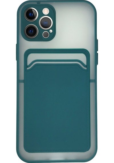 Fitcase Apple Uyumlu iPhone 12 Pro Kilif Cardy Kartlik Cepli Mat Kapak 514448012