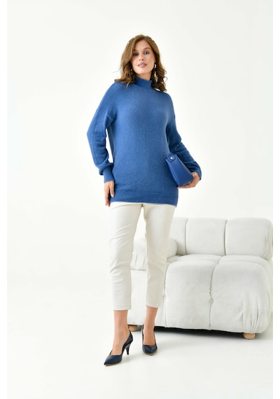 Ftz Women Kadın Basic Kazak İndigo 20878 İndigo