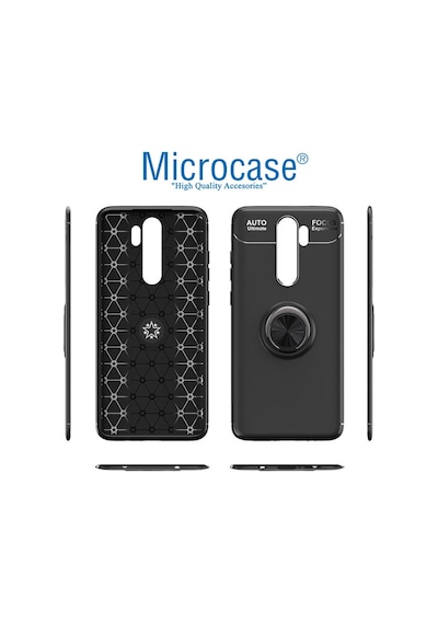 Samsung Galaxy Uyumlu S20 Fe Fan Edition Focus Serisi Yüzük Standlı Kılıf Siyah
