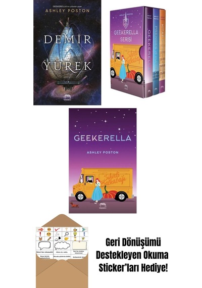 Demir Yürek + Geekerella Serisi Kutulu Set 3 Kitap + Prenses Ve Hayranı
