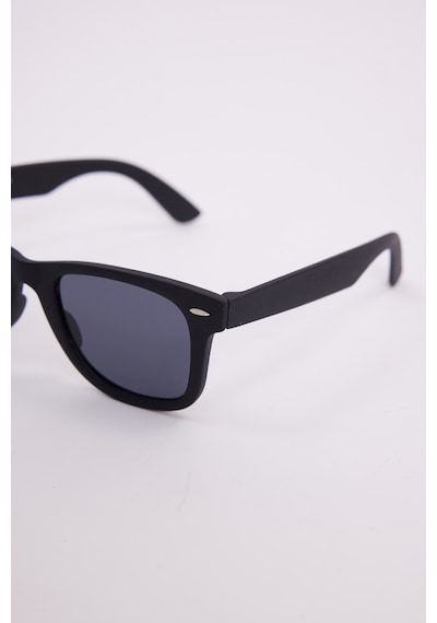 Unisex Siyah Oval Çerçeveli Uv 400 Korumalı Güneş Gözlüğü-51235 Çok Renkli
