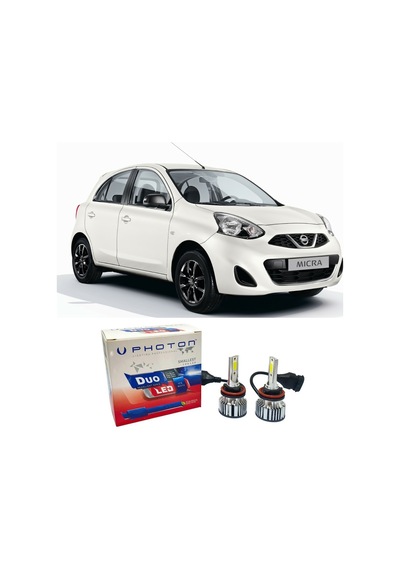 Nissan Micra Led Xenon Sis Far Ampulü H11 Duo Yeni Seri Beyaz 2010-2017