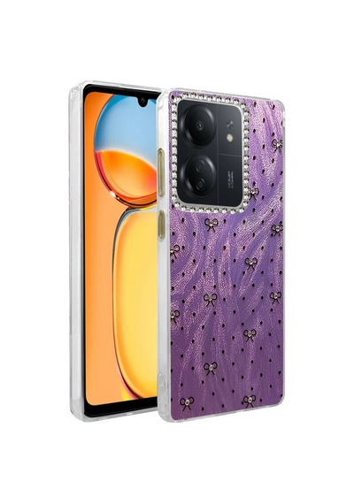 Gld-spt- Newface Xiaomi Redmi 13c Kılıf Blade Aynalı Desenli Kapak - Desen 2