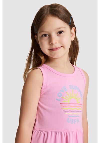 U.S. Polo Assn. U.s. Polo Assn. Kız Çocuk Pembe Elbise Örme 50325646-vr041