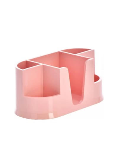 Ops Masa Seti Kalemlik Organizer Pastel Pembe Masa Üstü Organizer