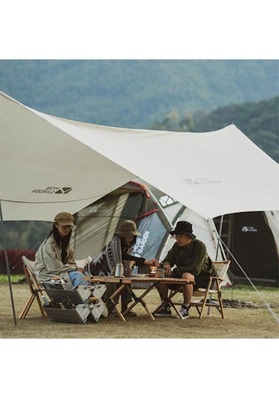 Mobi Garden Hexagon Direkli Canopy Tente 440x440x220cm Bej
