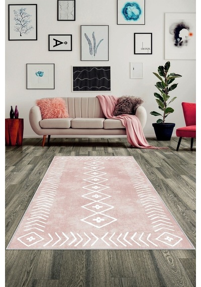 West Home Dijital Baskı Yıkanabilir Kaymaz Taban Salon Halısı Mutfak Halısı Yolluk Ve Banyo Paspası Wh 375 Rose