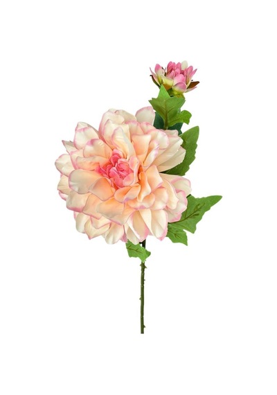 Yapay Çiçek Krizantem Pembe Tek Dal Tomurcuklu 65 17cm Kumaş Çiçek Uzun Dal