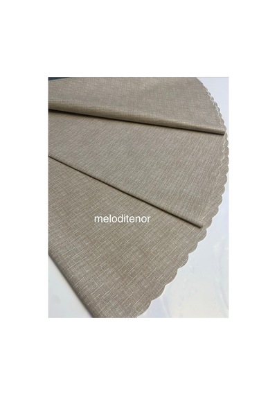 Kırçıllı Kumaş Görünümlü Astarlı Kaymaz Kolay Silinebilir Pvc Yuvarlak Muşamba Masa Örtüsü Kahverengi Kırçıllı Kumaş Görünümlü Astarlı Kaymaz Kolay Silinebilir Pvc Yuvarlak Muşamba Masa Örtüsü Kahverengi