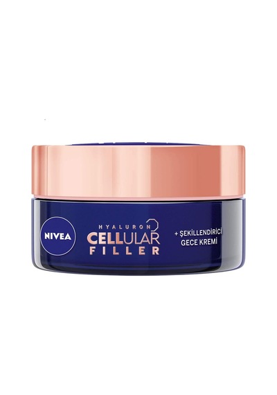 Nivea Face Hyaluron Cellular Filler + Şekillendirici Yaşlanma Karşıtı Gece Kremi 50 Ml