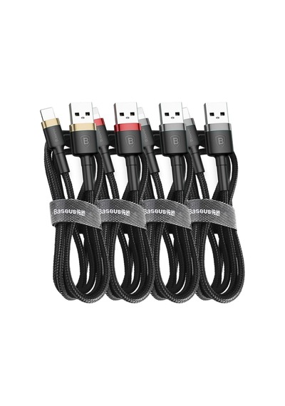 Baseus Type-c Cafule Hızlı Şarj Kablosu Usb 3a 1 M - Kırmızı - Catklf-b09