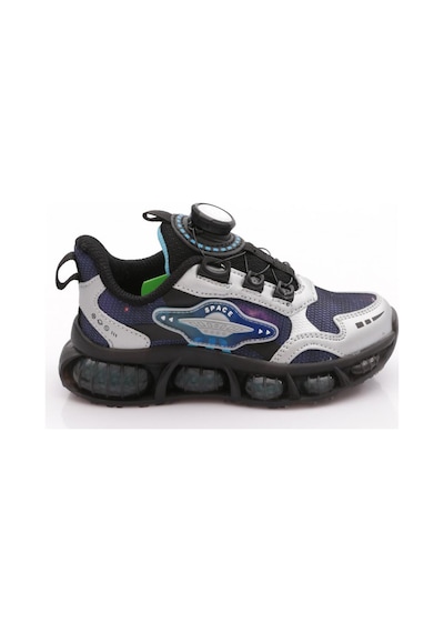 Pepino Py26-2237 Çocuk Patik Spor Ayakkabı Lacivert Siyah Gümüş