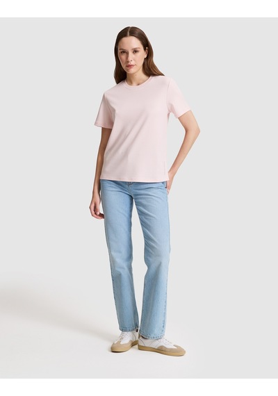 Pierre Cardin Kadın Açık Pembe Tişört Basic 50323570-vr078
