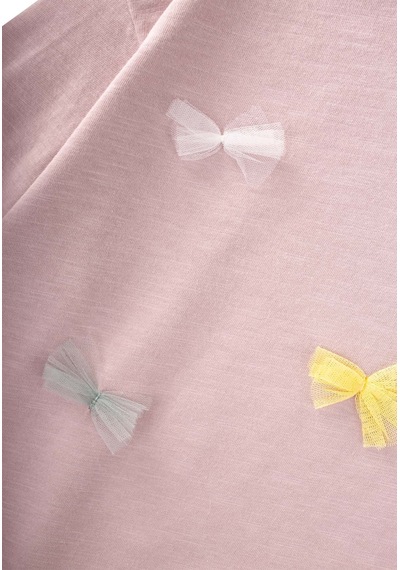 Cigit Oversize T-shirt Pantolon Takım 2-10 Yaş Leylak Turuncu Çizgili