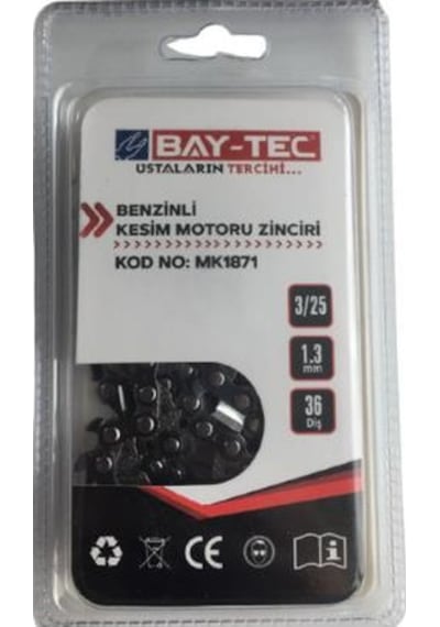Bay-Tec Mk1871 Benzinli Kesim Motoru Zinciri 3/25 1.3Mm 36Diş