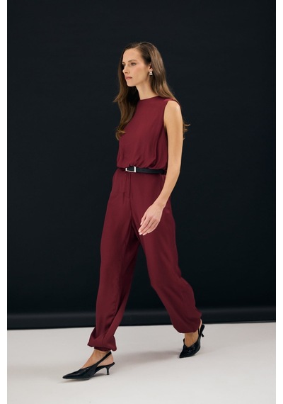 Sateen Colin Pantolon - Bordo-137344