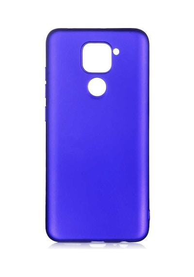 Noktaks - Xiaomi Uyumlu Xiaomi Redmi Note 9 - Kılıf Mat Renkli Esnek Premier Silikon Kapak - Saks Mavi