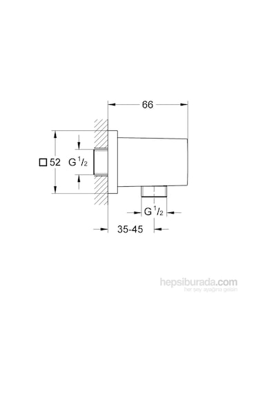 Grohe Euphoria Cube Duş Çıkış Dirseği - 27704000