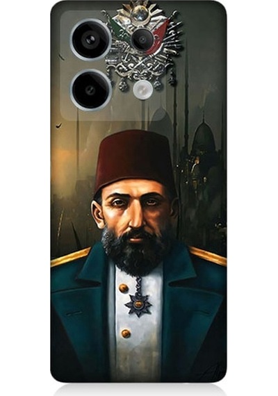 Xiaomi Redmi Note 13 Pro 5g Uyumlu 2. Abdulhamid Han Osdmanlı Padişahı Desenli Silikon Kılıf
