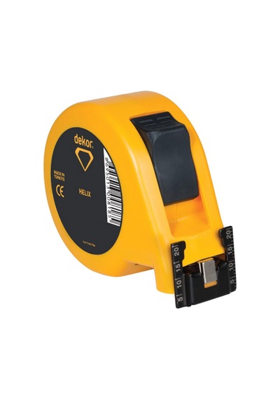Dekor 817 Helix Mıknatıslı Şerit Metre Uzunluk Ölçme 5 M X 19 Mm 0 - 300 MM