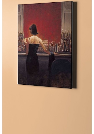 Webstyle Sayılarla Boyama Seti Kasnaklı Bardaki Gizemli Kadın 50 X 65 Cm