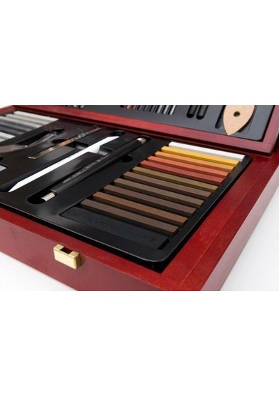 Cretacolor Selection Premium Çizim Seti Ahşap Kutu 53 Parça 40060