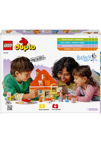 LEGO® DUPLO® Bluey: Bluey Ailesinin Evi ve Hafıza Oyunu 10459 -3 Yaş ve Üzeri Çocuklar için İnteraktif Oyun İçeren Eğitici Yapım Seti (83P)