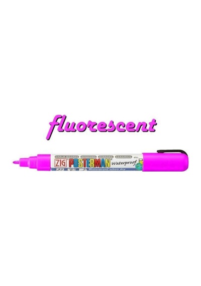 Posterman Waterproof Boyama Markeri Fine Uç 1 Mm Fluo. Pınk