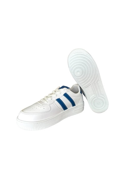 Unisex Bağcıklı Günlükspor Sneaker Ayakkabı Beyaz - Mavi-beyaz - Mavi Beyaz - Mavi
