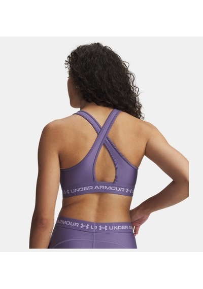 Under Armour Crossback Mid Bra Kadın Bustiyer 1361034-520 Mor