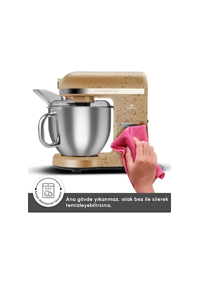 Karaca Mastermaid Chef Pro 1750 W Çift Kollu Stand Mikser