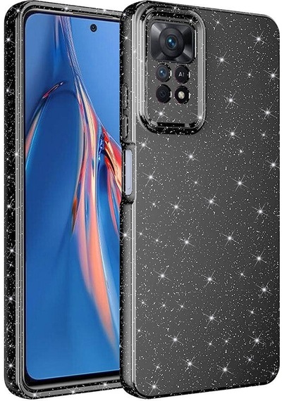Nourthkiingdom Redmi Note 12 Pro 4g Kılıf Kamera Korumalı Simli Lüks Nrtk Koton Kapak - Gri Gri