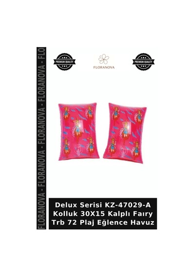 Delux Serisi Kz-47029-a Kolluk 30x15 Kalplı Faıry Trb 72 Plaj Eğlence Havuz Çok Renkli