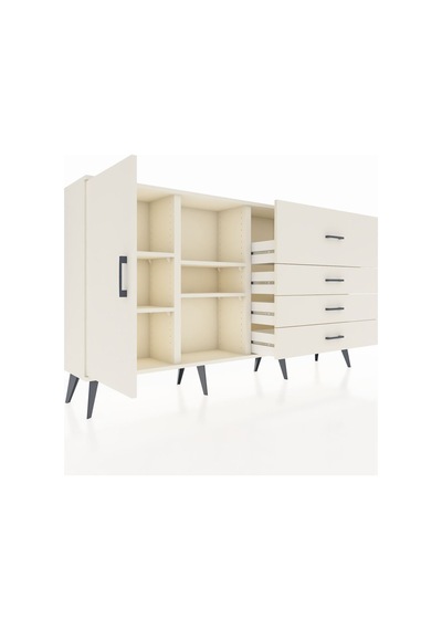 Arges Konsol 4 Raflı 4 Çekmeceli Tek Kapaklı 176x30x99 Aytaşı-aytaşı Aytası - Aytası Arges Konsol 4 Raflı 4 Çekmeceli Tek Kapaklı 176x30x99 Aytaşı-aytaşı Aytası - Aytası