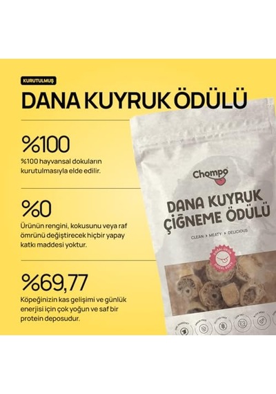 Dana Akciğer Şeritleri 100% Doğal Katkısız Köpek Ödül Sı 100 Gr