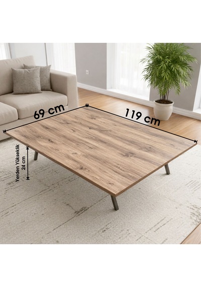 Ratemo Katlanabilir Yer Masası Yer Sofrası 119x69 Cm Metal Boru Ayaklı, Kulanıma Hazır Antik - Ceviz Ratemo Katlanabilir Yer Masası Yer Sofrası 119x69 Cm Metal Boru Ayaklı, Kulanıma Hazır Antik - Ceviz